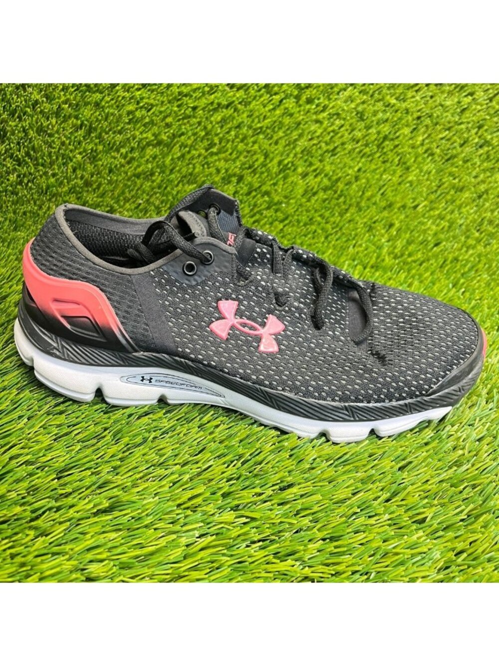 Under Armour SpeedForm Intake 2 Womens Size 9.5 Black Running Shoes Sneakers